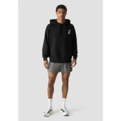 Everyday Terry Relaxed Hoodie, Black