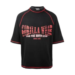 Finley Oversized T-Shirt, Black/Red