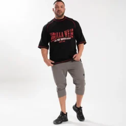 Finley Oversized T-Shirt, Black/Red