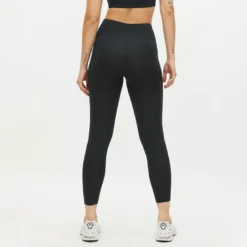 Flattering Curved High Waist Tights, Black