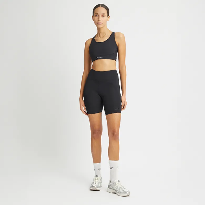 Flattering High Waist Bike Tights, Black