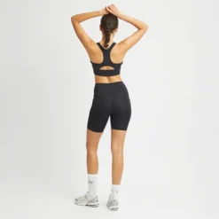 Flattering High Waist Bike Tights, Black