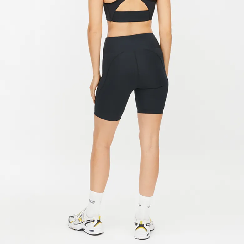 Flattering High Waist Bike Tights, Black