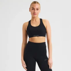 Flattering Mesh Sportsbra, Black