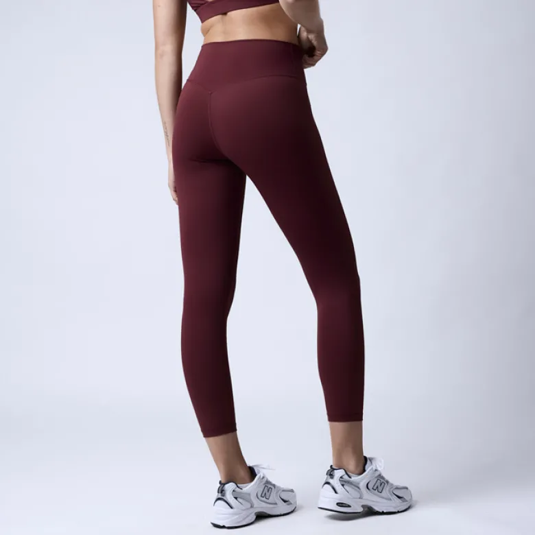 Fuse V-shape 7/8 tights, Dark Red
