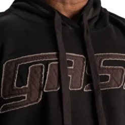 Gasp Hood Sweater, Black/Grey