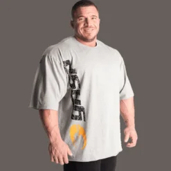 Gasp Iron Tee, Greymelange/Black