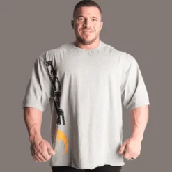 Gasp Iron Tee, Greymelange/Black