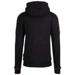 Georgia Zipped Hoodie, Black