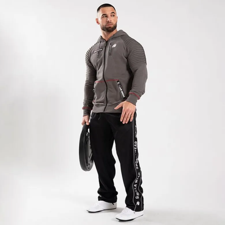 Georgia Zipped Hoodie, Grey
