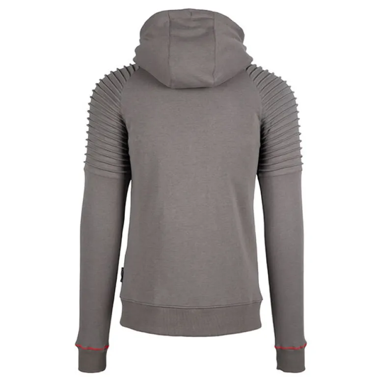 Georgia Zipped Hoodie, Grey