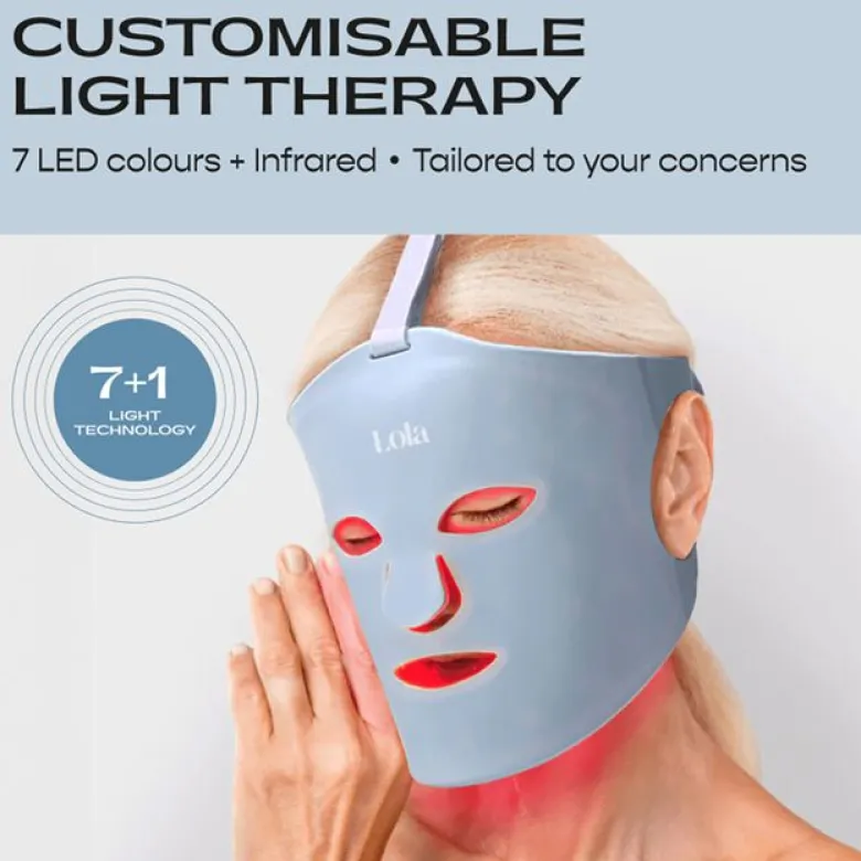 Glow LED Ansiktsmaske Blå