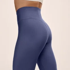 Graphic High Waist Tights Blue Shadow