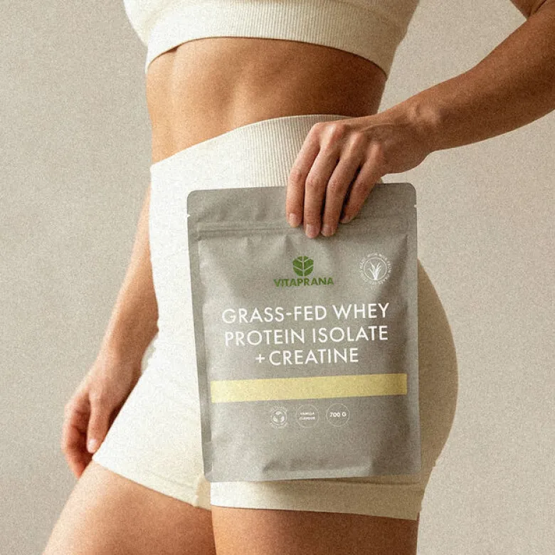 Grass fed Whey Protein Isolate + Creatine Vanilla 700 g