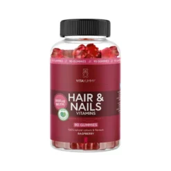Hair & Nails Vitaminer Bringebær 90 stk Gummies