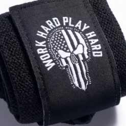 Hardcore Wrist Wraps 18 inch, Black/White