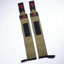 Hardcore Wrist Wraps 18 inch, Green/Red