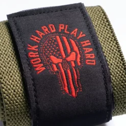 Hardcore Wrist Wraps 18 inch, Green/Red