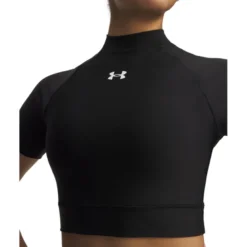 Heatgear Crop Mock SS, Black