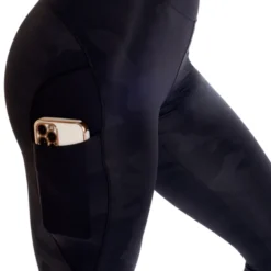 High waist leggings, Black/Camo