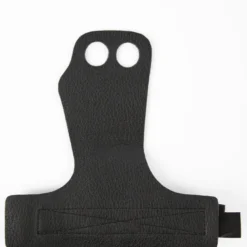 2-Hole Leather Lifting Grips, Black