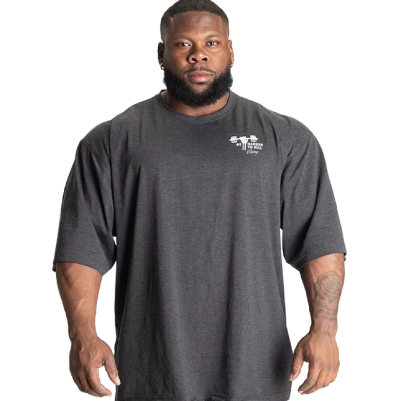 HTK Iron Tee, Dark Grey Melange