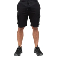 Hudson Cargo Sweat Shorts, Black