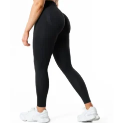 Hybrid Seamless Tights, Jet Black