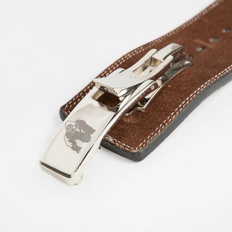 4 Inch Powerlifting Lever Belt, Brown