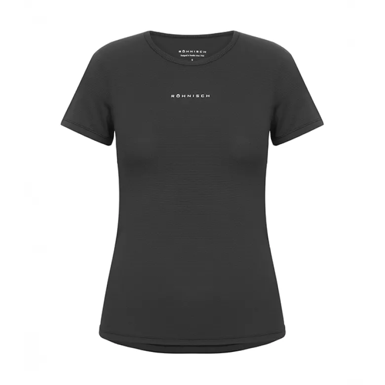 Jacquard SS Top, Black