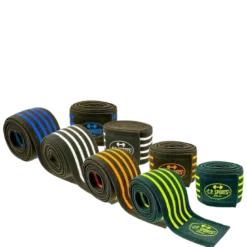 Knee Wraps, Black/Blue, 2 m