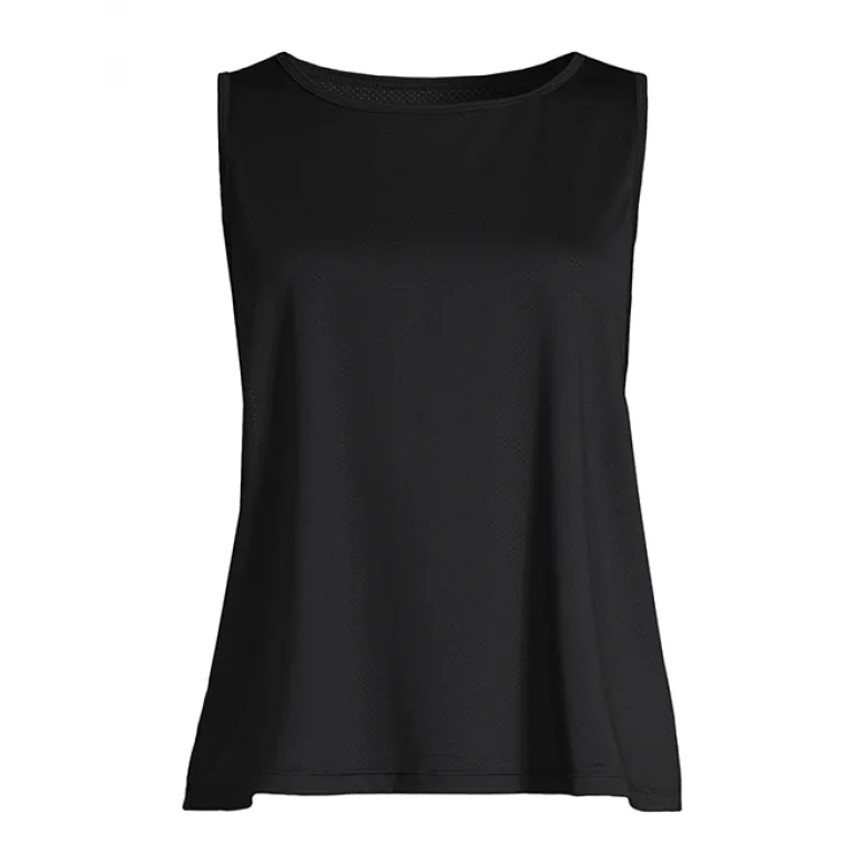 Laser Mesh Flow Tank, Black