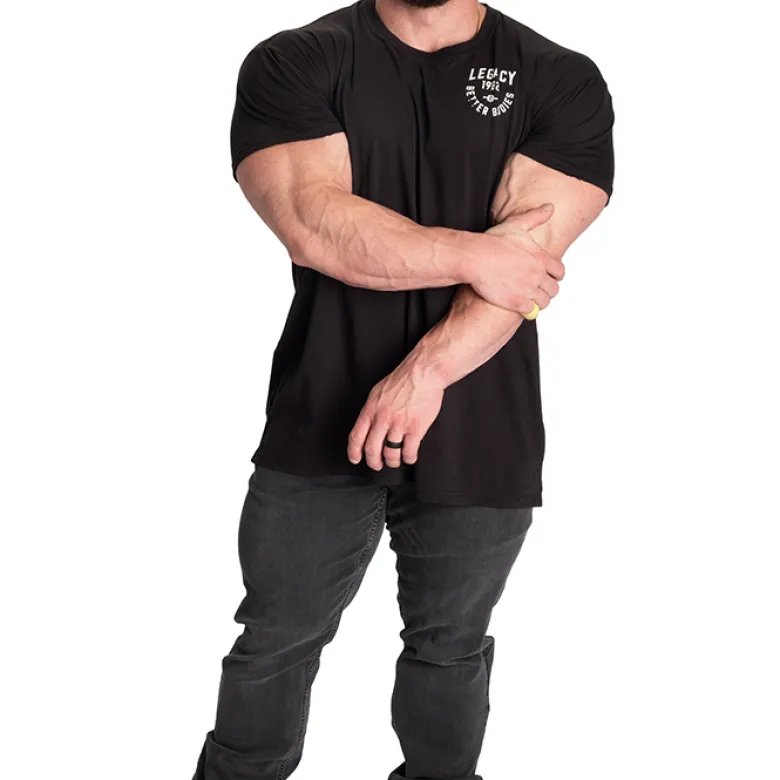 Legacy Street Tee, Washed Black