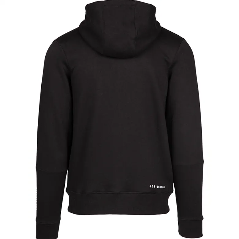 Leon Zipped Hoodie, Black