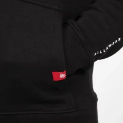 Leon Zipped Hoodie, Black