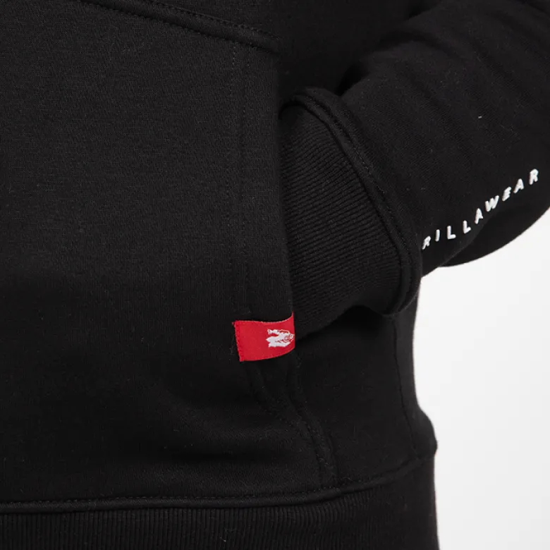 Leon Zipped Hoodie, Black