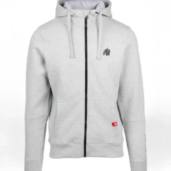 Leon Zipped Hoodie, Grey