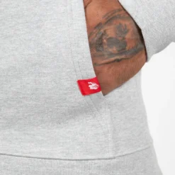 Leon Zipped Hoodie, Grey