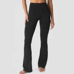 Luxe Flared Tights, Black