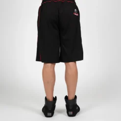 Marlow Mesh Shorts, Black/Red
