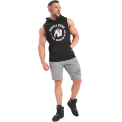 Marshall Sleeveless Hoodie, Black