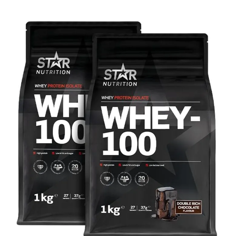 Mix&Match: 2 x Whey-100 Myseprotein 1 kg