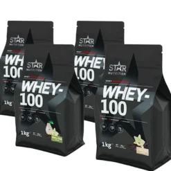 Mix&Match: 4 x Whey-100 Myseprotein 1 kg