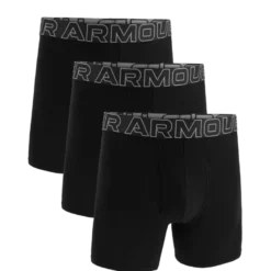 M UA Perf Cotton 6in, Black