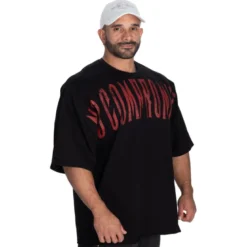 NC Iron Tee, Black/Red