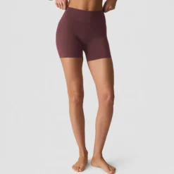 Nimble Midi Shorts Tights, Dull Berry Red