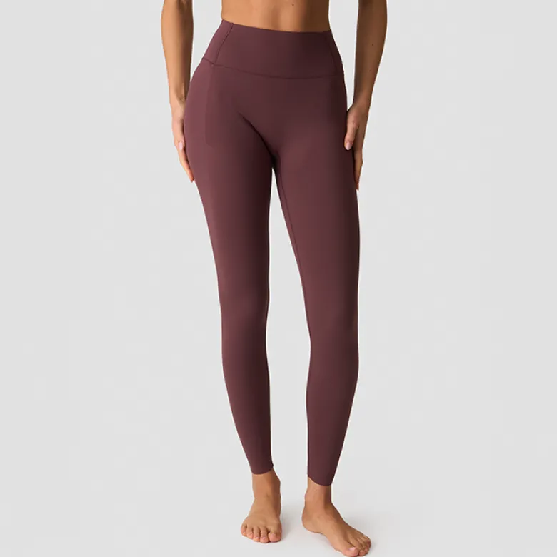 Nimble V-Shape No-rise Tights, Dull Berry Red