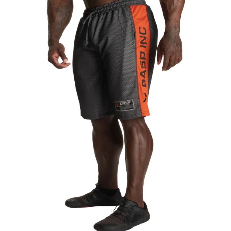 No1 Mesh Shorts, Black/Flame