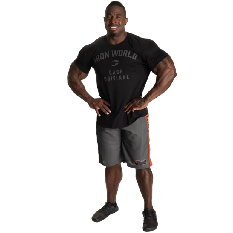 No1 Mesh Shorts, Black/Flame
