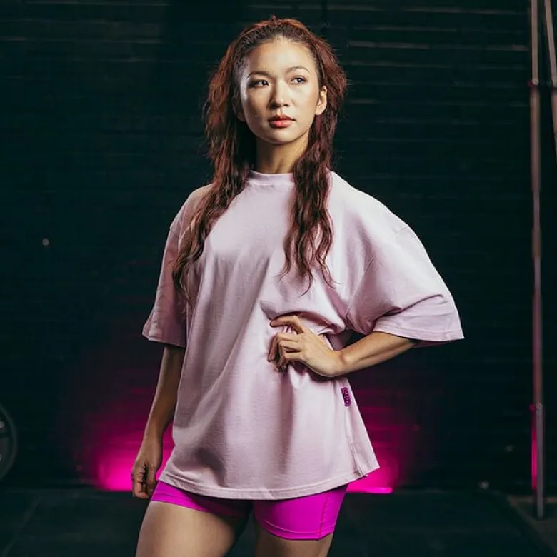 Nova Oversized T-Shirt Unisex Pastel Pink